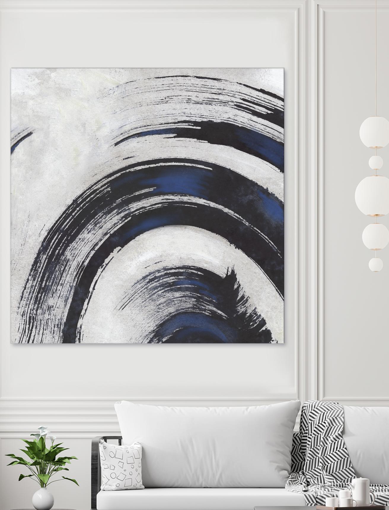 Stroke II by PI Studio on GIANT ART - blue abstract