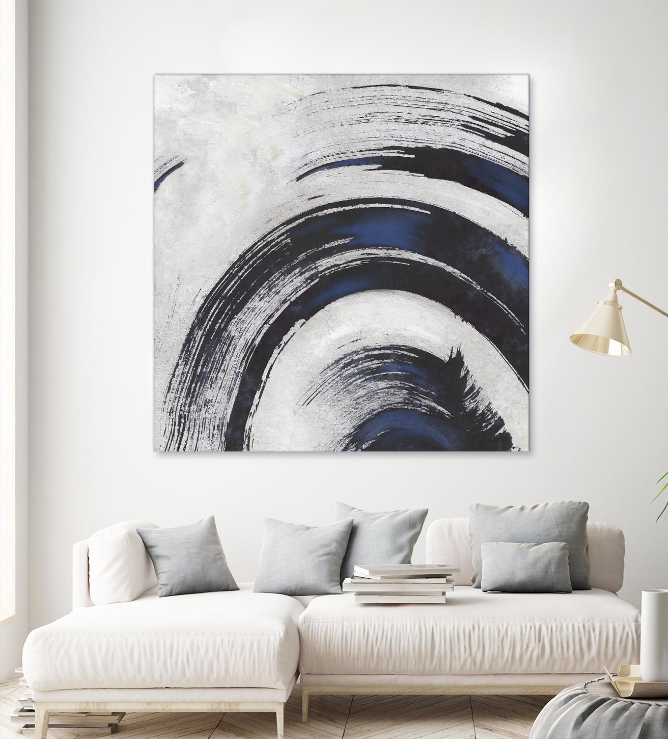 Stroke II by PI Studio on GIANT ART - blue abstract