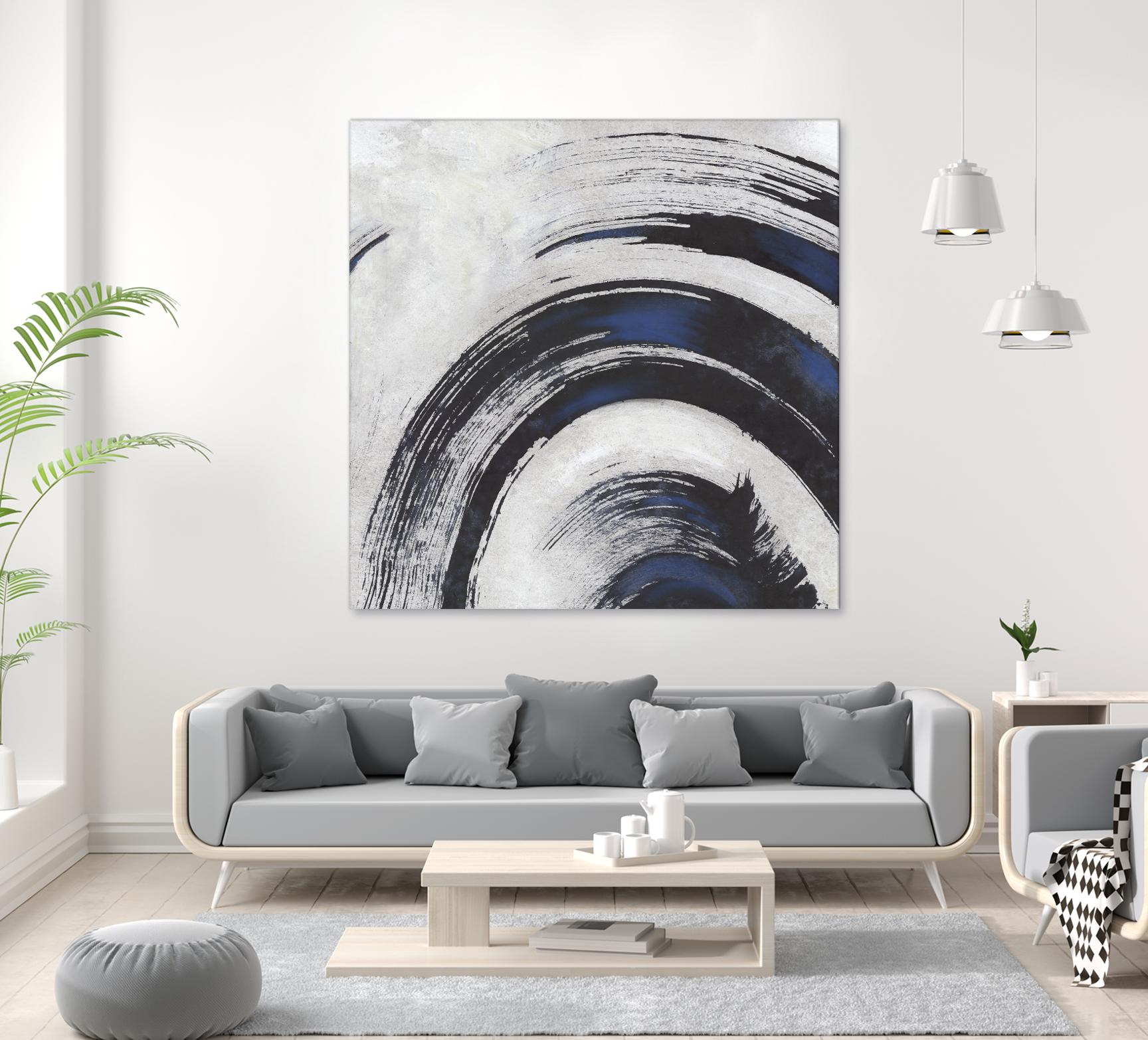 Stroke II by PI Studio on GIANT ART - blue abstract