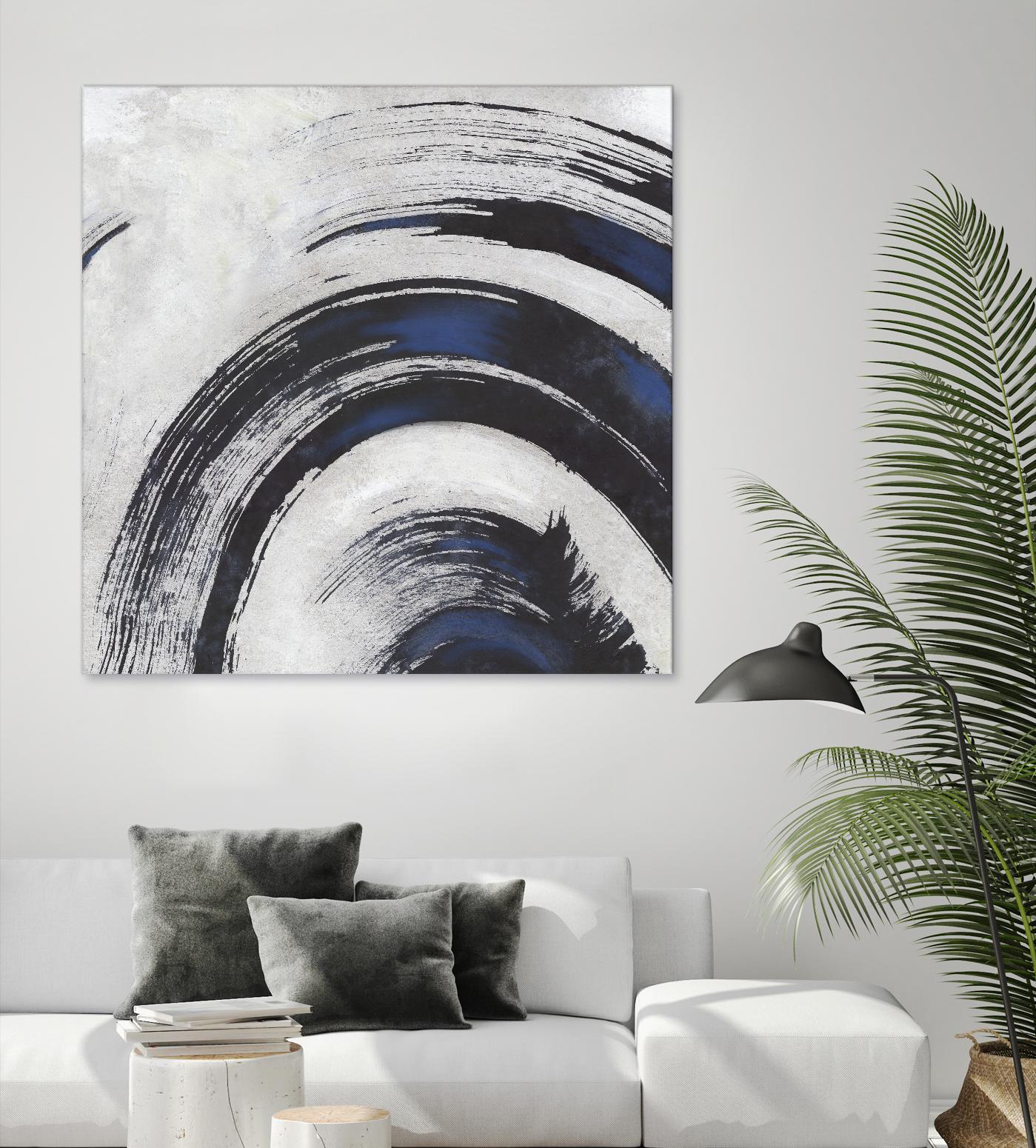 Stroke II by PI Studio on GIANT ART - blue abstract