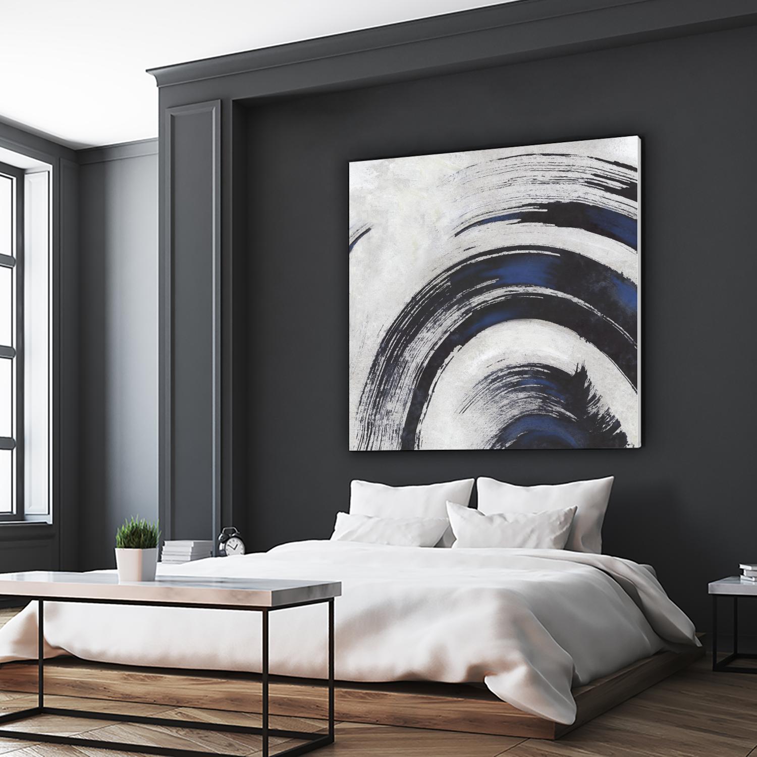 Stroke II by PI Studio on GIANT ART - blue abstract