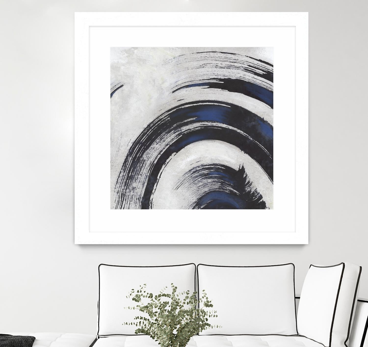 Stroke II by PI Studio on GIANT ART - blue abstract