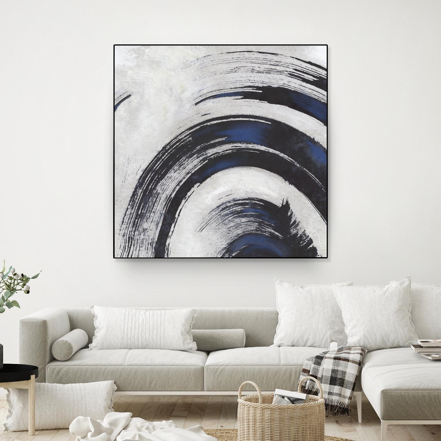 Stroke II by PI Studio on GIANT ART - blue abstract