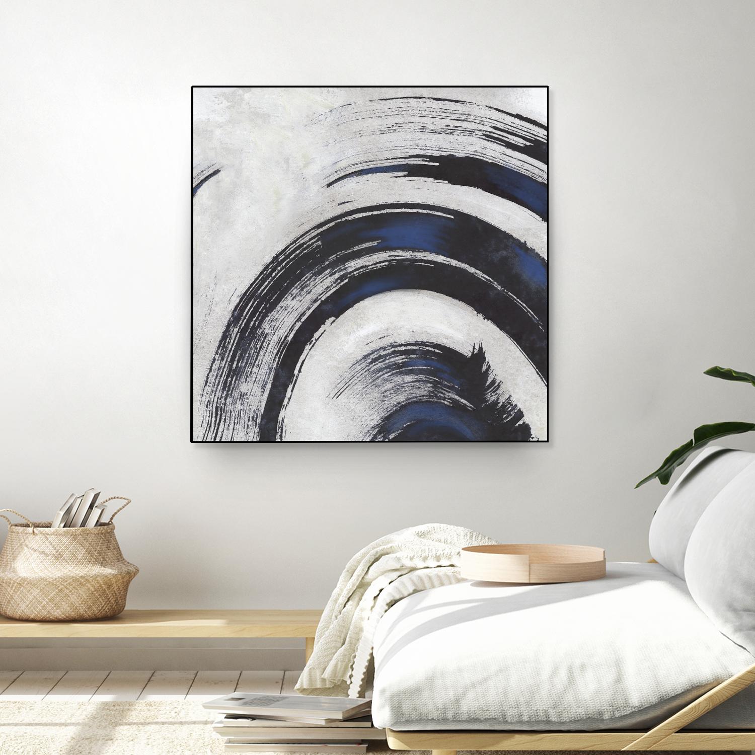 Stroke II by PI Studio on GIANT ART - blue abstract