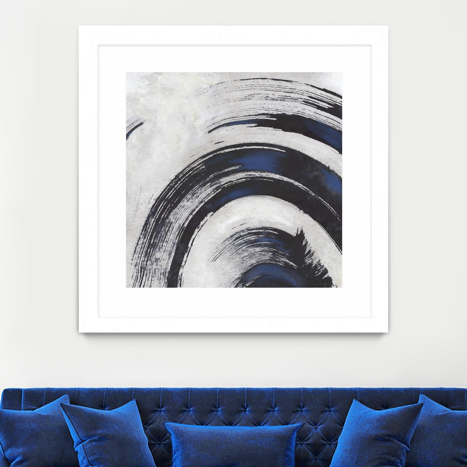 Stroke II by PI Studio on GIANT ART - blue abstract