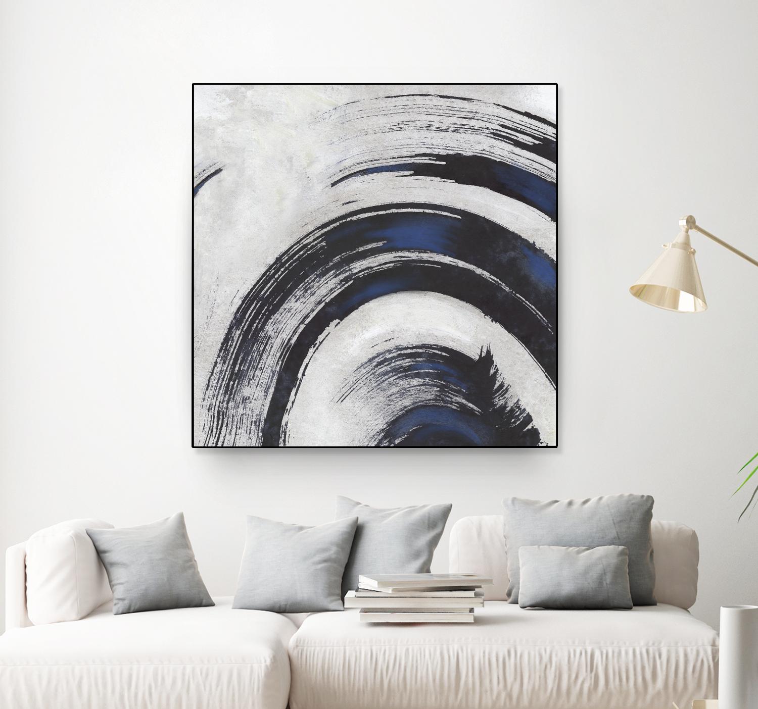 Stroke II by PI Studio on GIANT ART - blue abstract