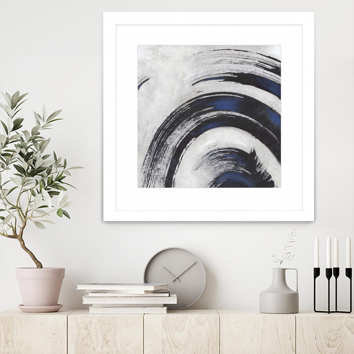 Stroke II by PI Studio on GIANT ART - blue abstract