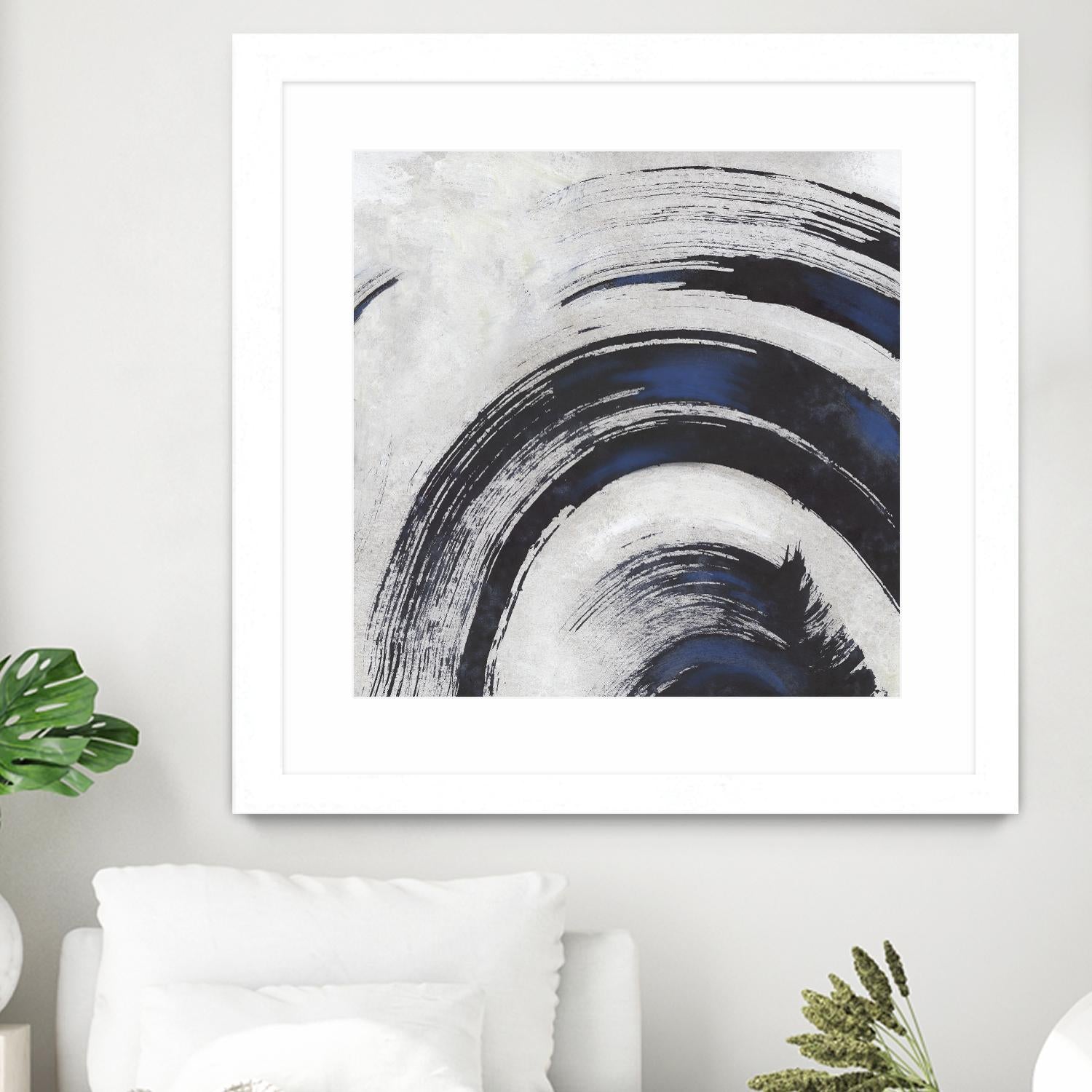 Stroke II by PI Studio on GIANT ART - blue abstract