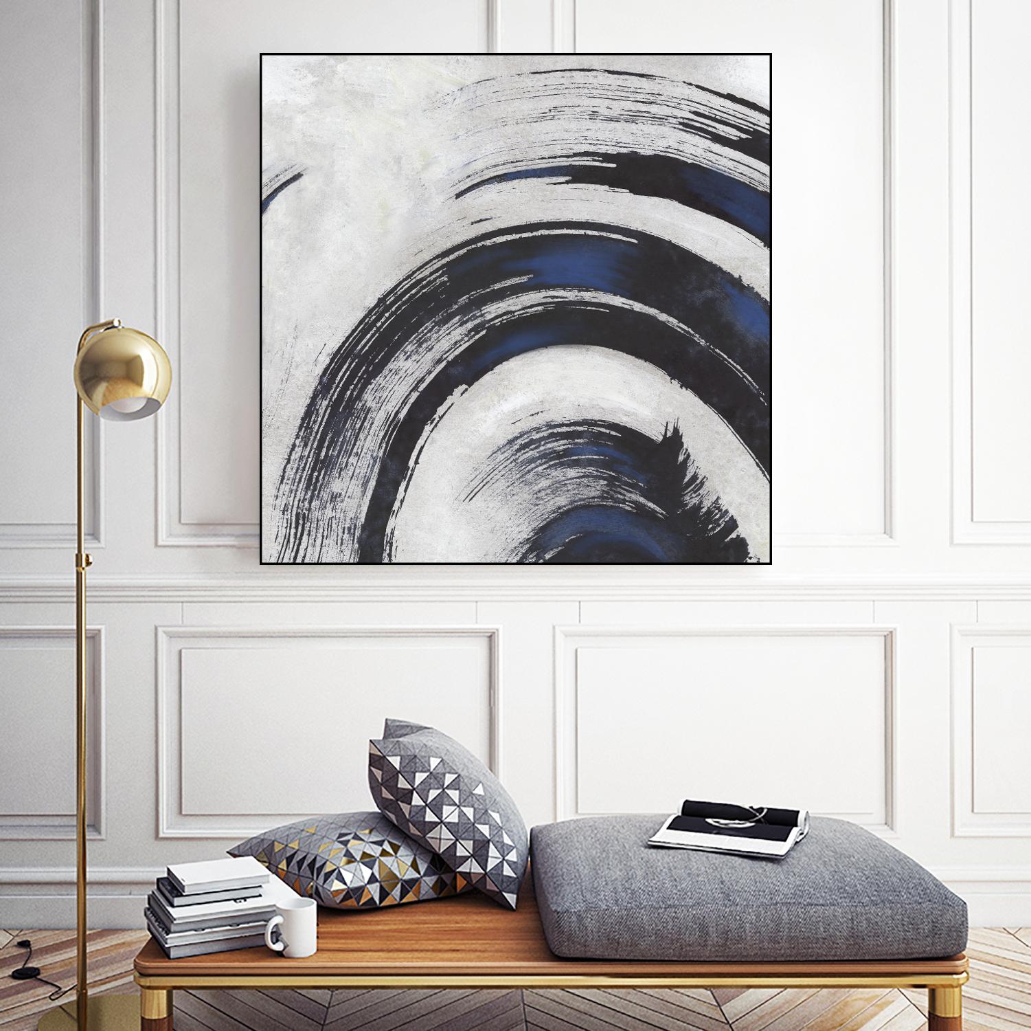 Stroke II by PI Studio on GIANT ART - blue abstract