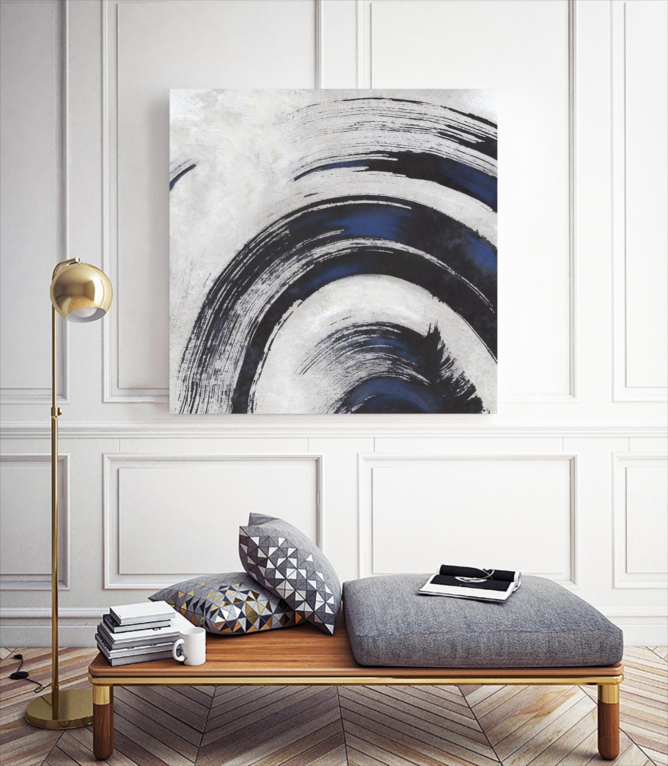 Stroke II by PI Studio on GIANT ART - blue abstract