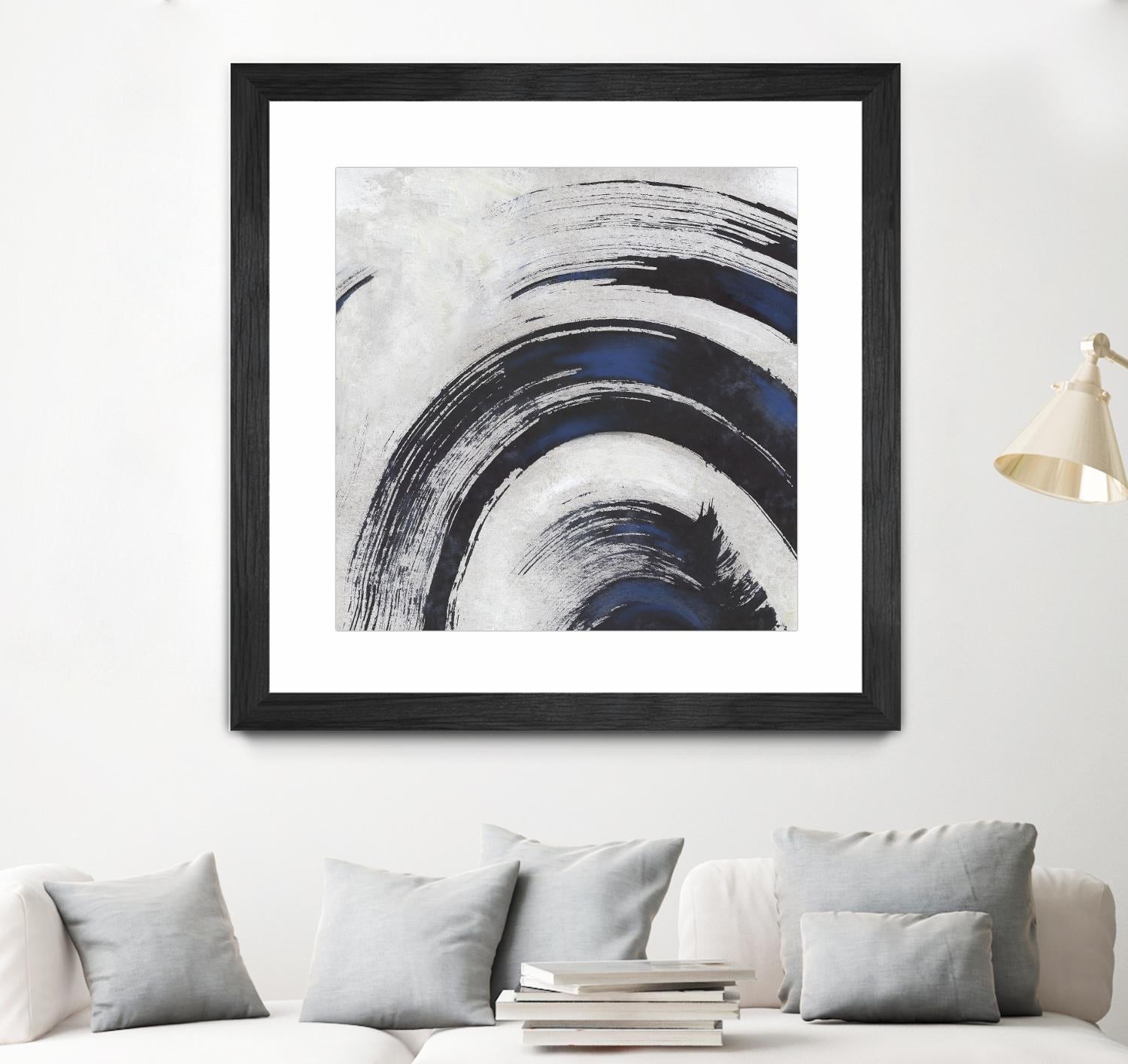 Stroke II by PI Studio on GIANT ART - blue abstract