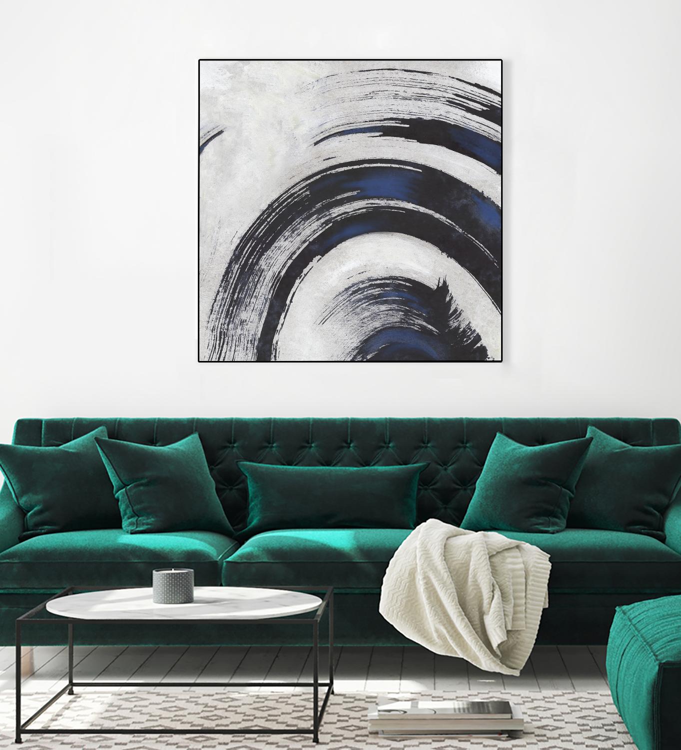 Stroke II by PI Studio on GIANT ART - blue abstract
