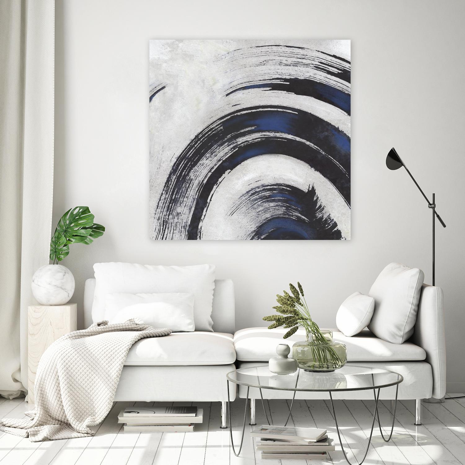 Stroke II by PI Studio on GIANT ART - blue abstract