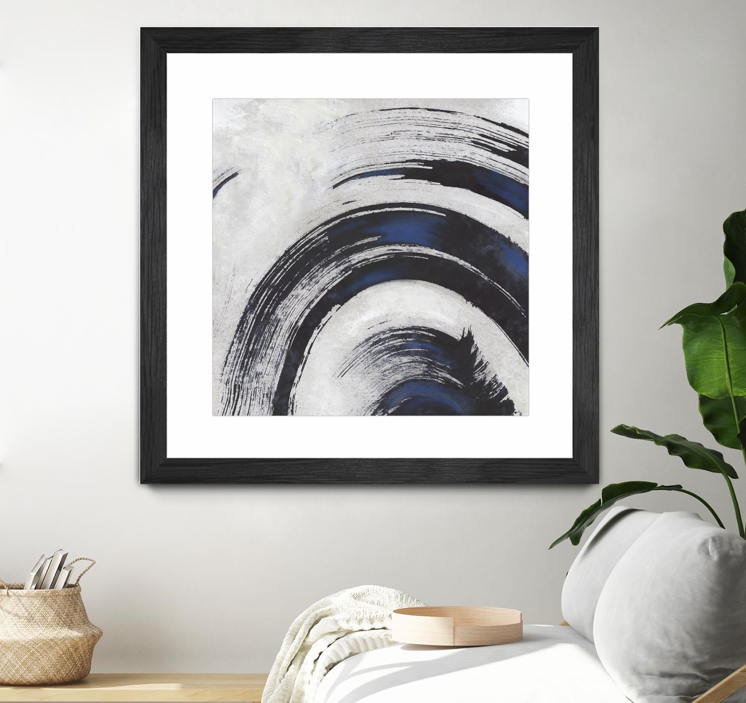 Stroke II by PI Studio on GIANT ART - blue abstract