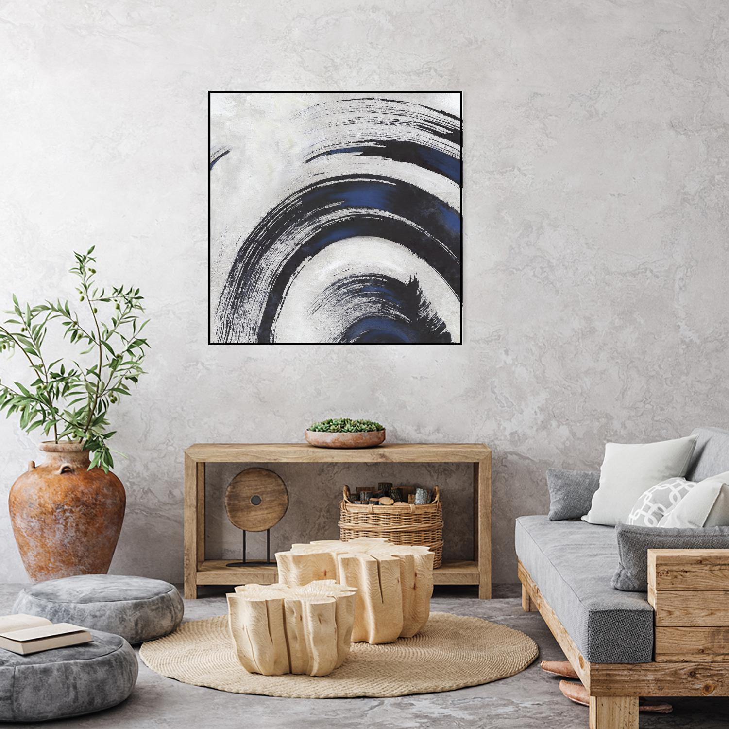 Stroke II by PI Studio on GIANT ART - blue abstract