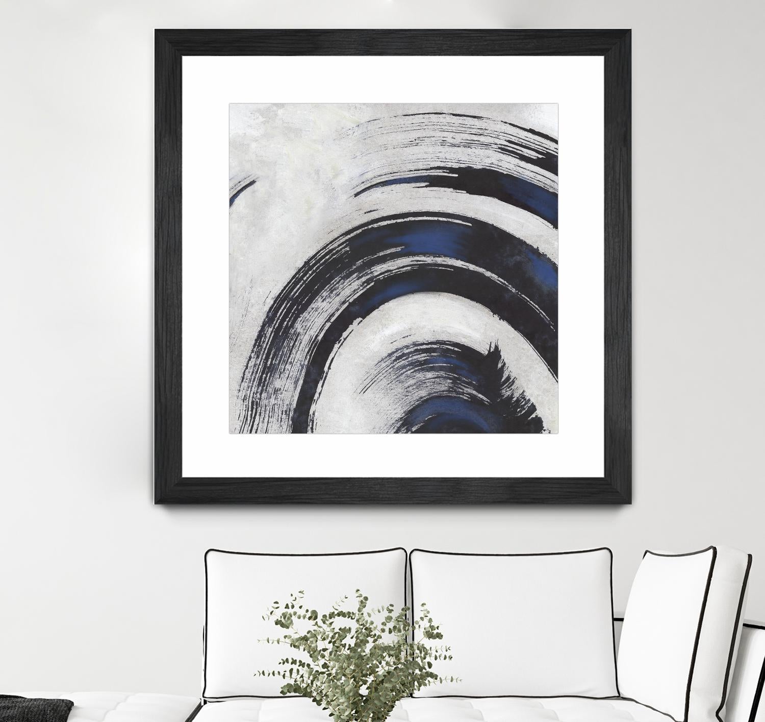 Stroke II by PI Studio on GIANT ART - blue abstract