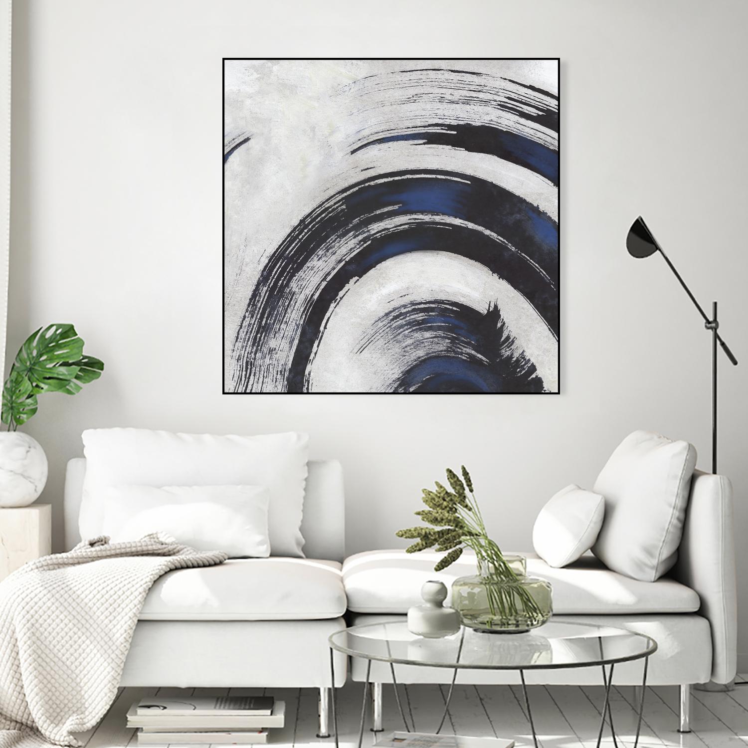 Stroke II by PI Studio on GIANT ART - blue abstract