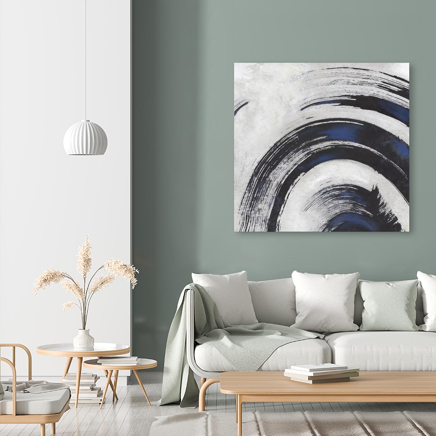 Stroke II by PI Studio on GIANT ART - blue abstract