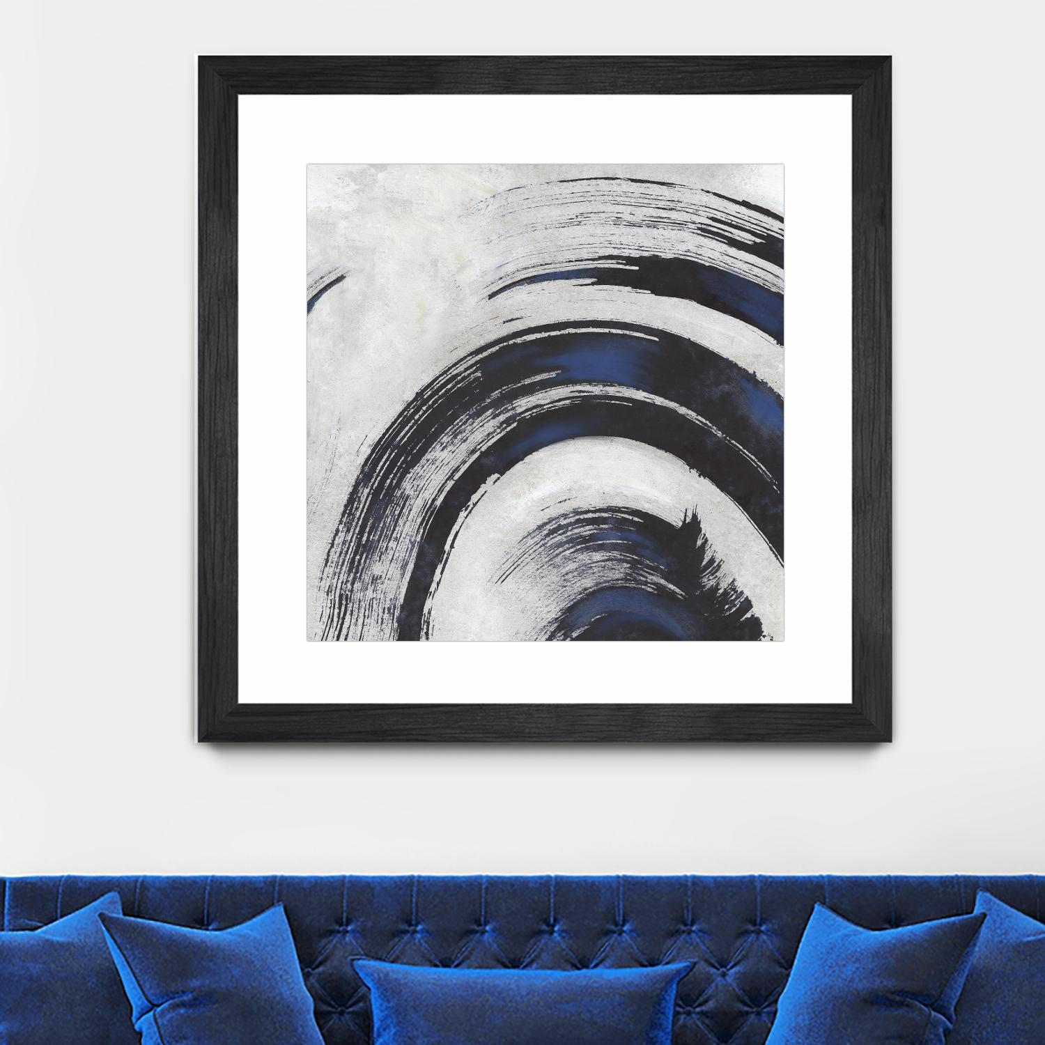 Stroke II by PI Studio on GIANT ART - blue abstract