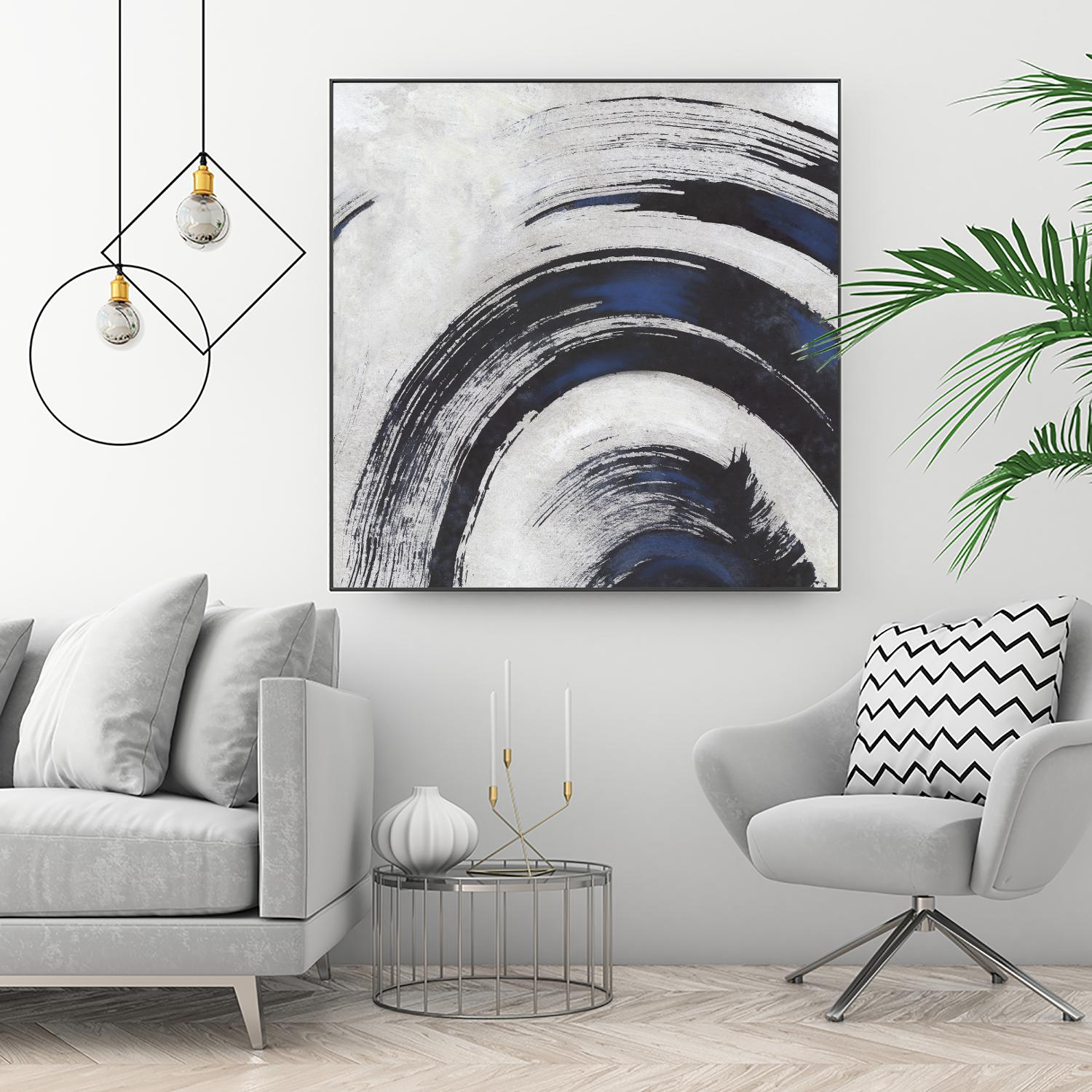 Stroke II by PI Studio on GIANT ART - blue abstract