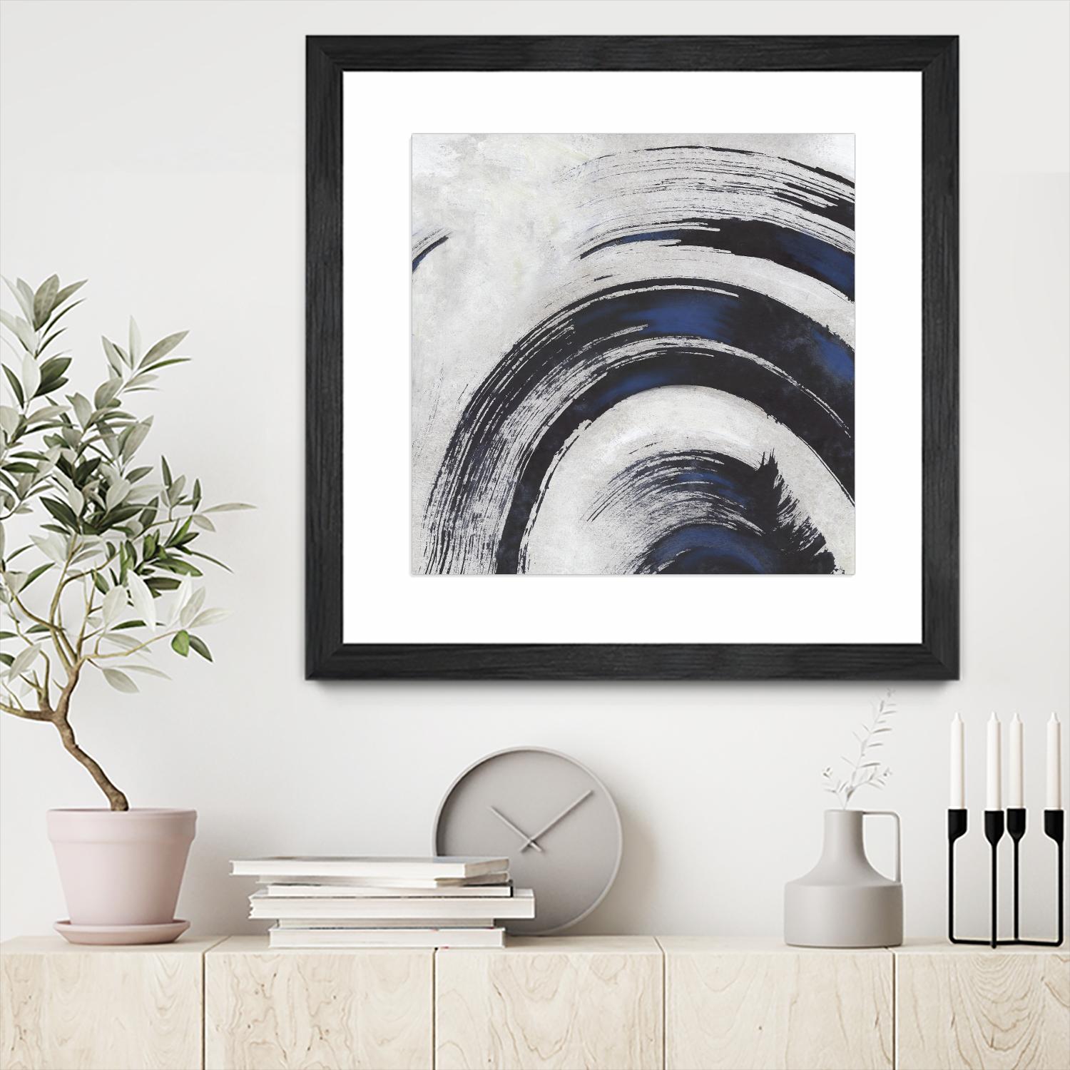 Stroke II by PI Studio on GIANT ART - blue abstract