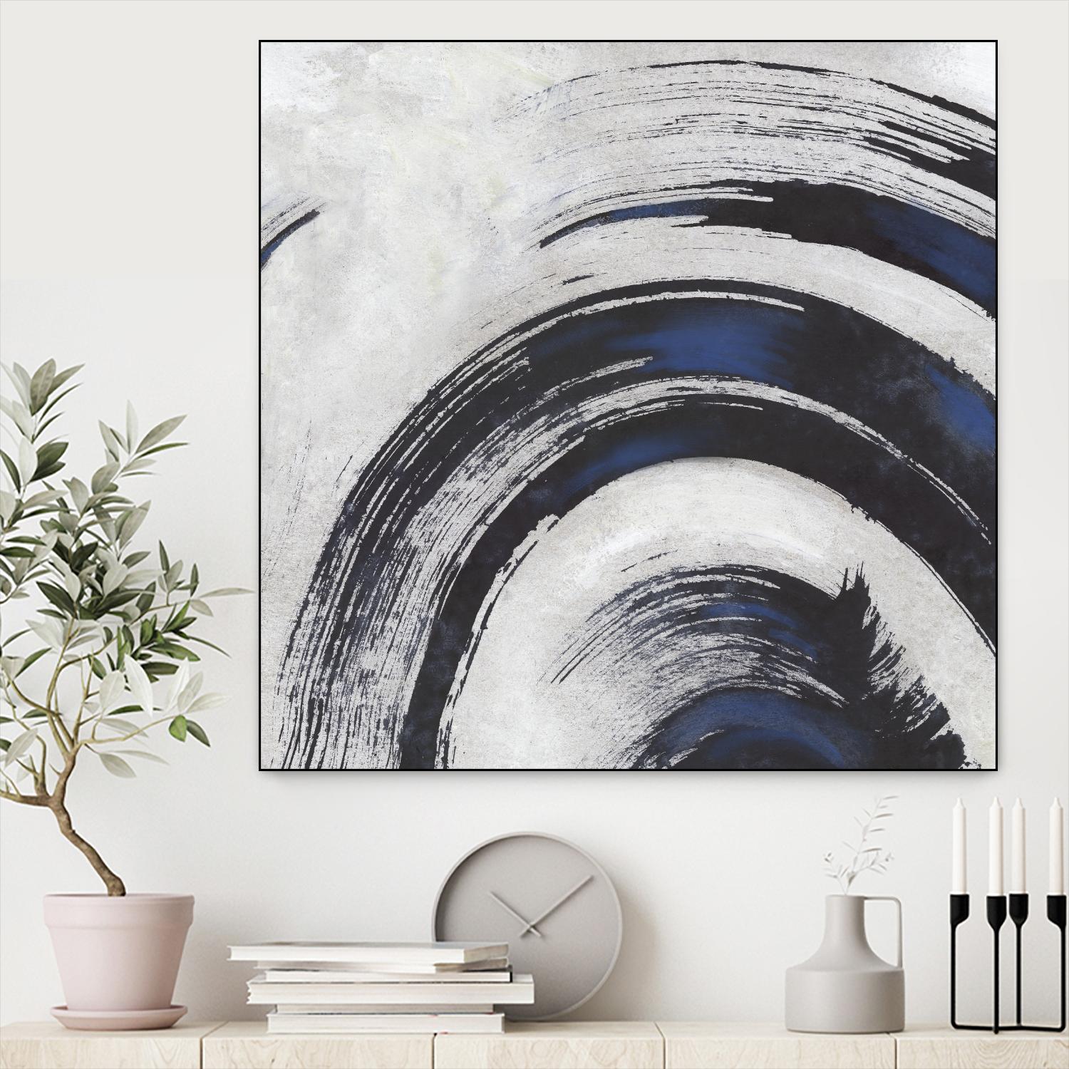 Stroke II by PI Studio on GIANT ART - blue abstract