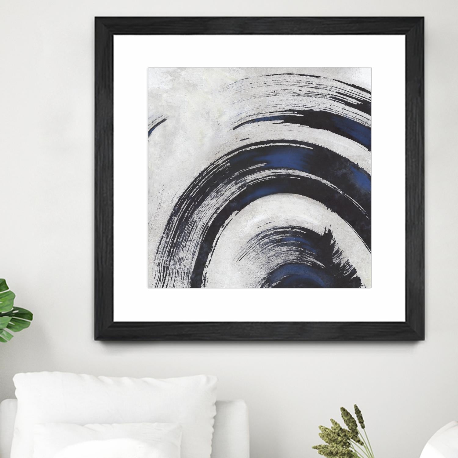 Stroke II by PI Studio on GIANT ART - blue abstract