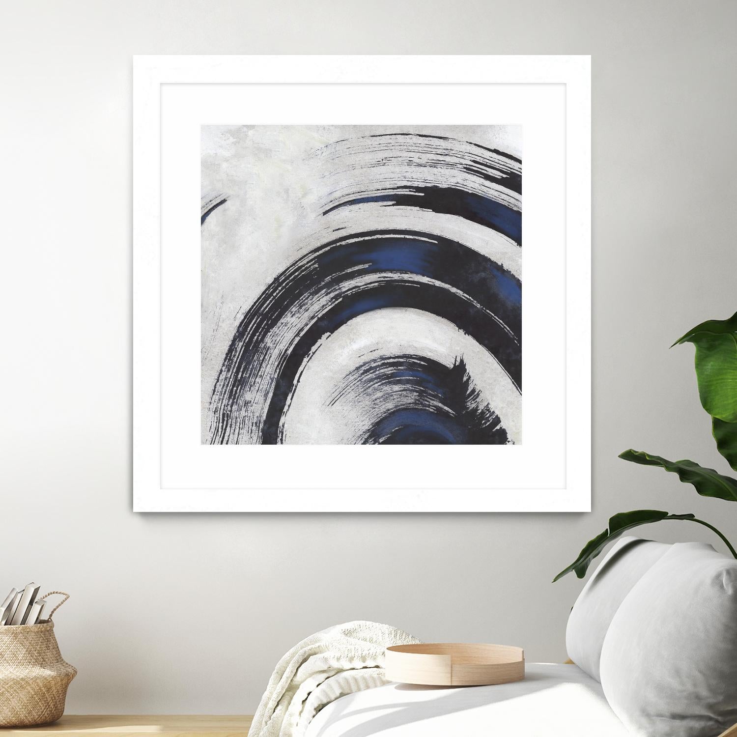 Stroke II by PI Studio on GIANT ART - blue abstract