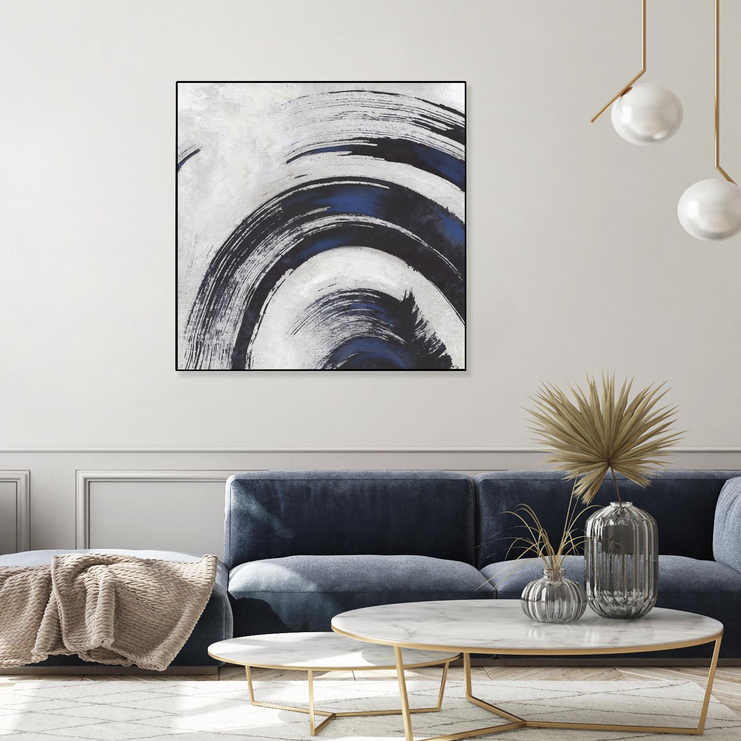 Stroke II by PI Studio on GIANT ART - blue abstract