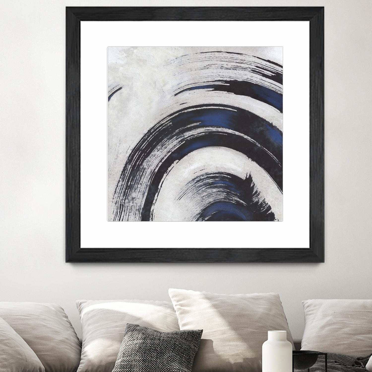 Stroke II by PI Studio on GIANT ART - blue abstract