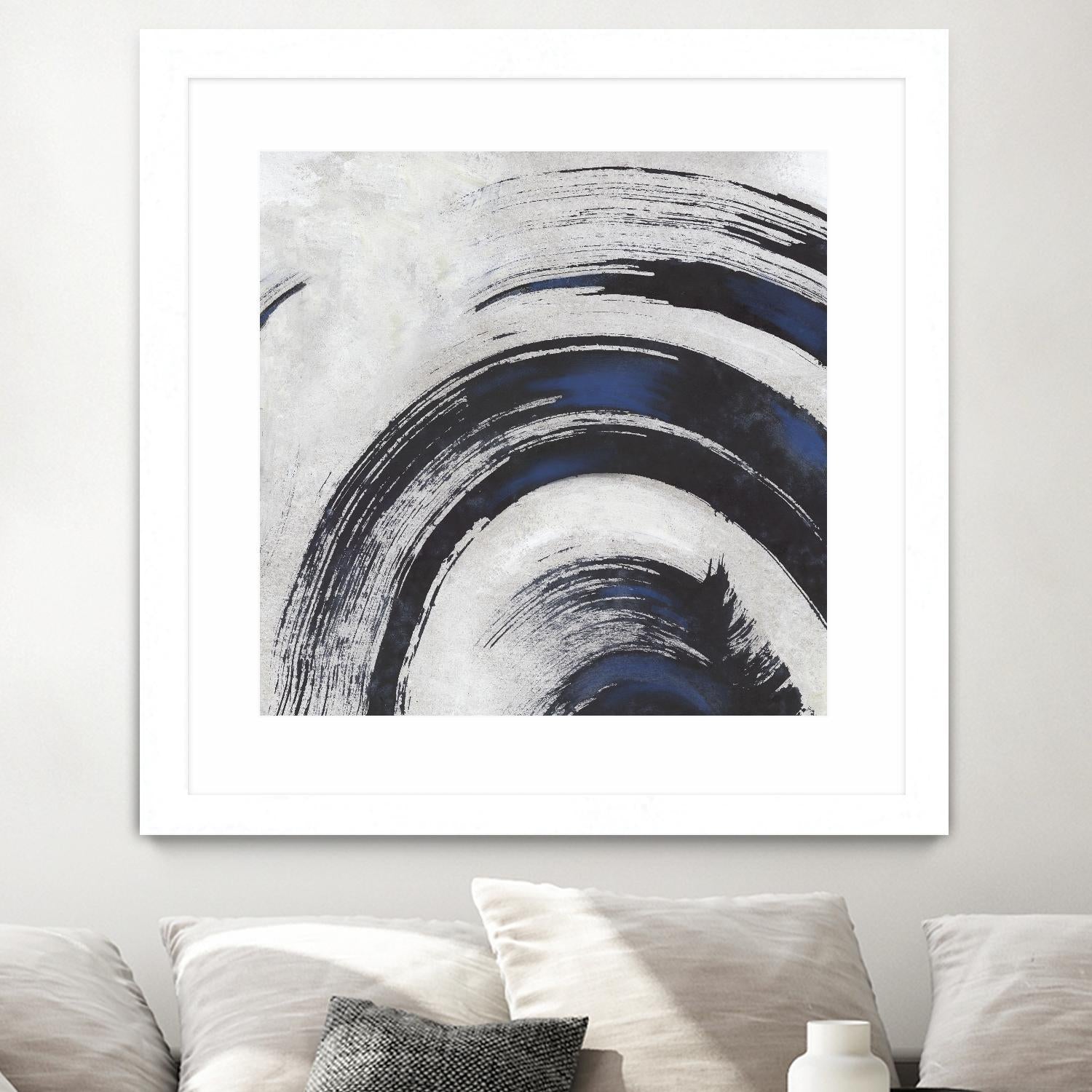 Stroke II by PI Studio on GIANT ART - blue abstract