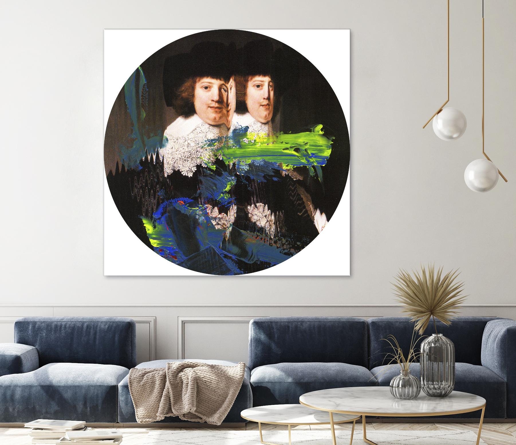 Blue Vanguard I by PI Studio on GIANT ART - yellow contemporary