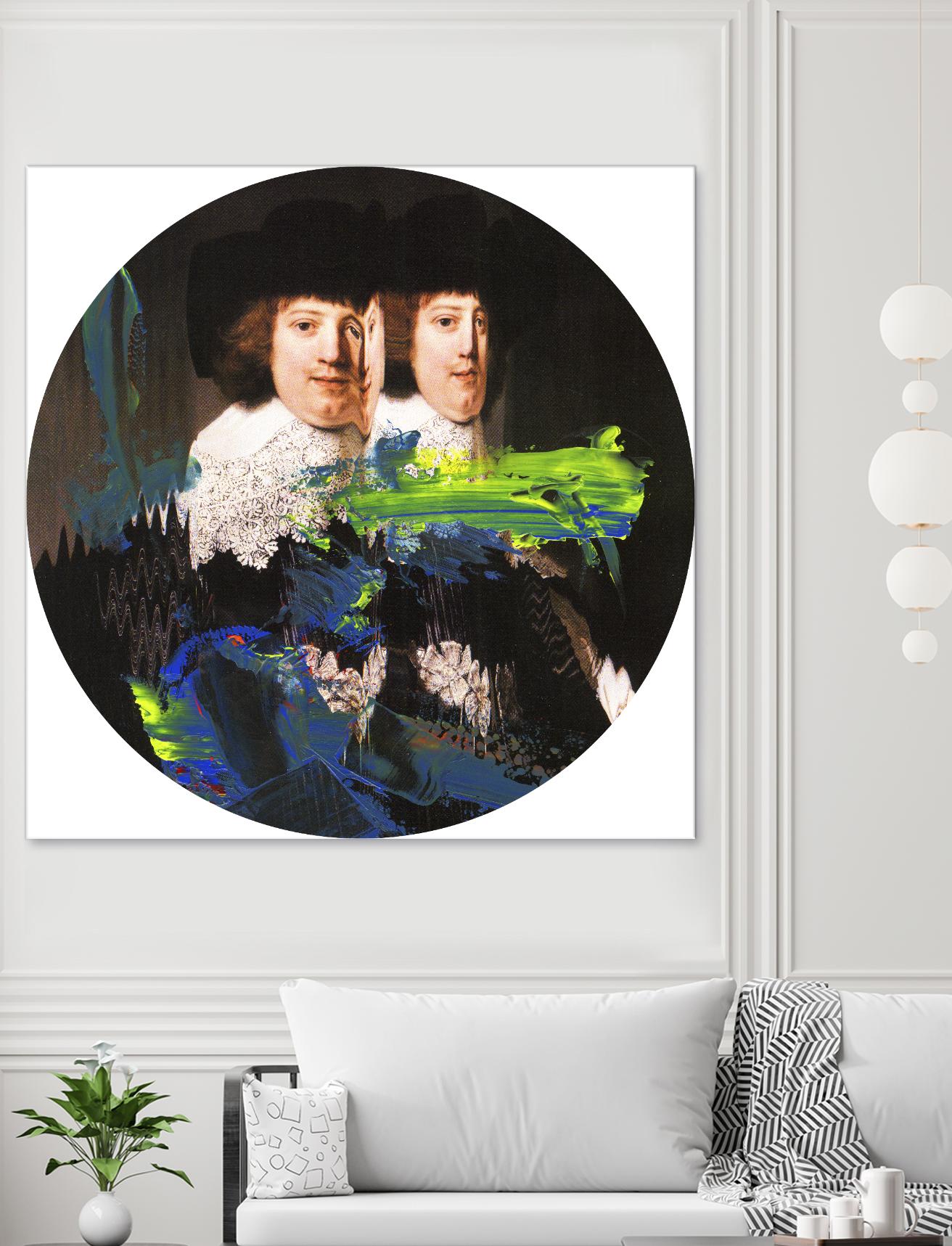 Blue Vanguard I by PI Studio on GIANT ART - yellow contemporary