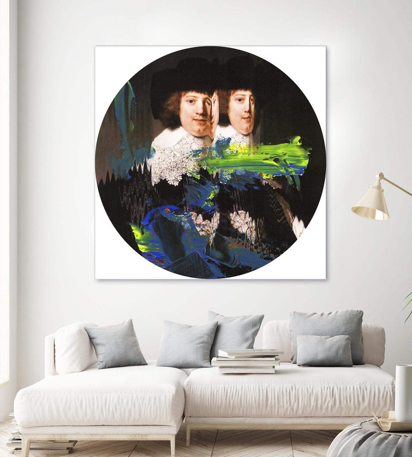 Blue Vanguard I by PI Studio on GIANT ART - yellow contemporary