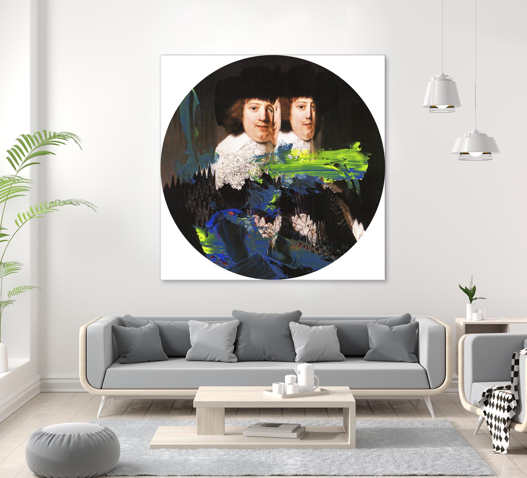 Blue Vanguard I by PI Studio on GIANT ART - yellow contemporary