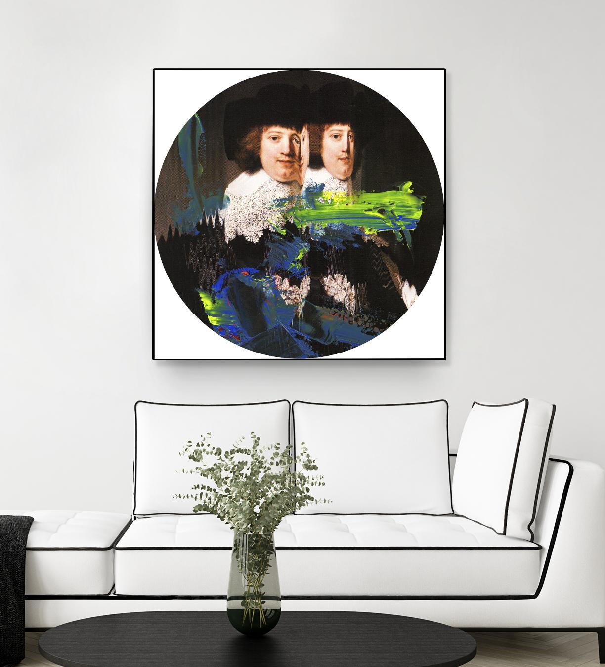 Blue Vanguard I by PI Studio on GIANT ART - yellow contemporary