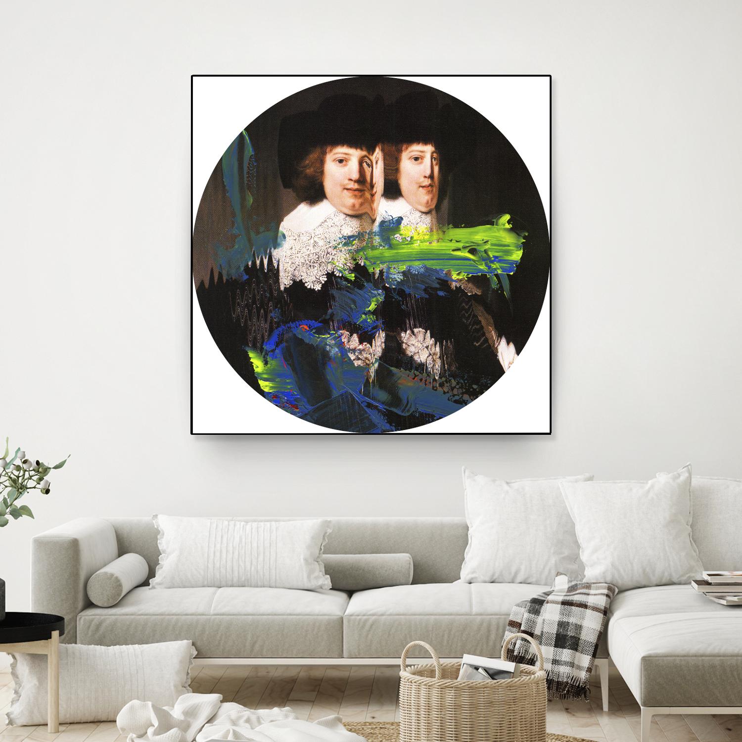 Blue Vanguard I by PI Studio on GIANT ART - yellow contemporary