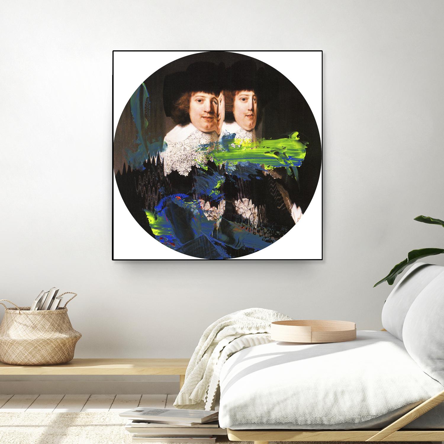 Blue Vanguard I by PI Studio on GIANT ART - yellow contemporary