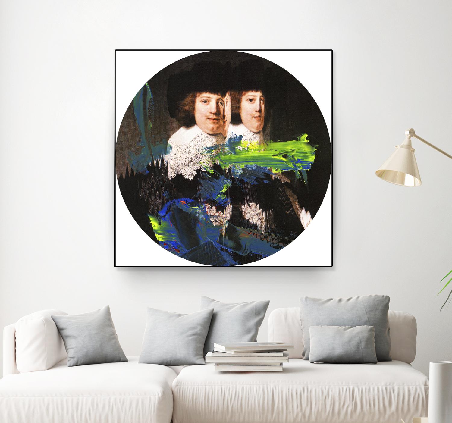 Blue Vanguard I by PI Studio on GIANT ART - yellow contemporary