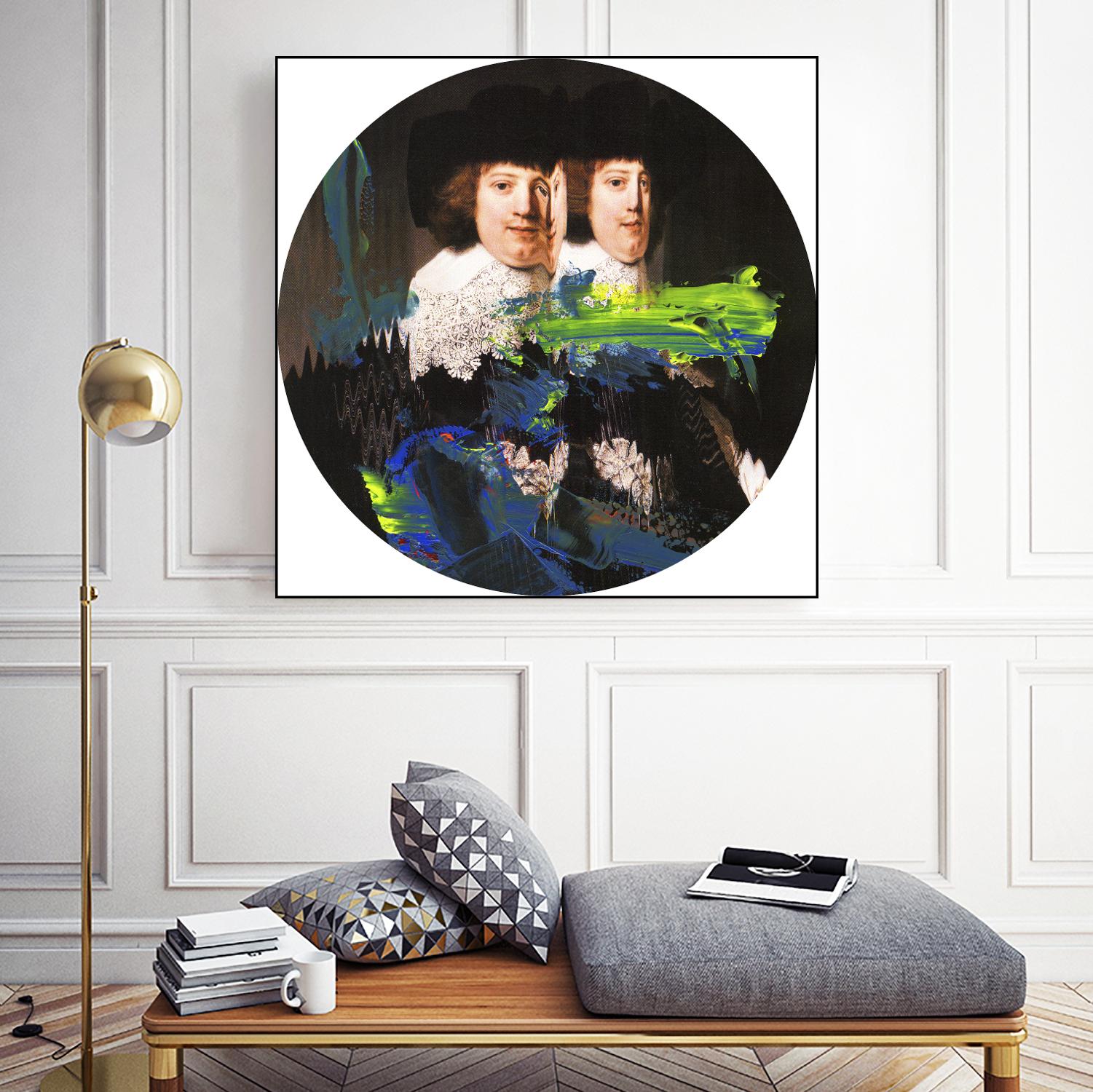 Blue Vanguard I by PI Studio on GIANT ART - yellow contemporary