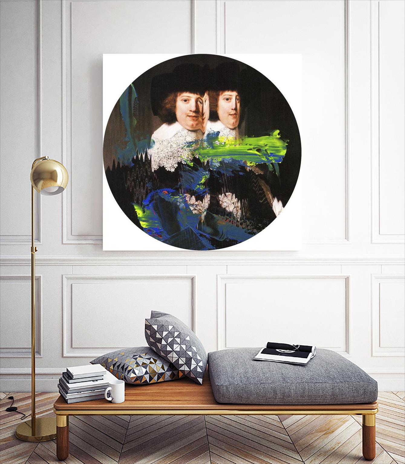 Blue Vanguard I by PI Studio on GIANT ART - yellow contemporary