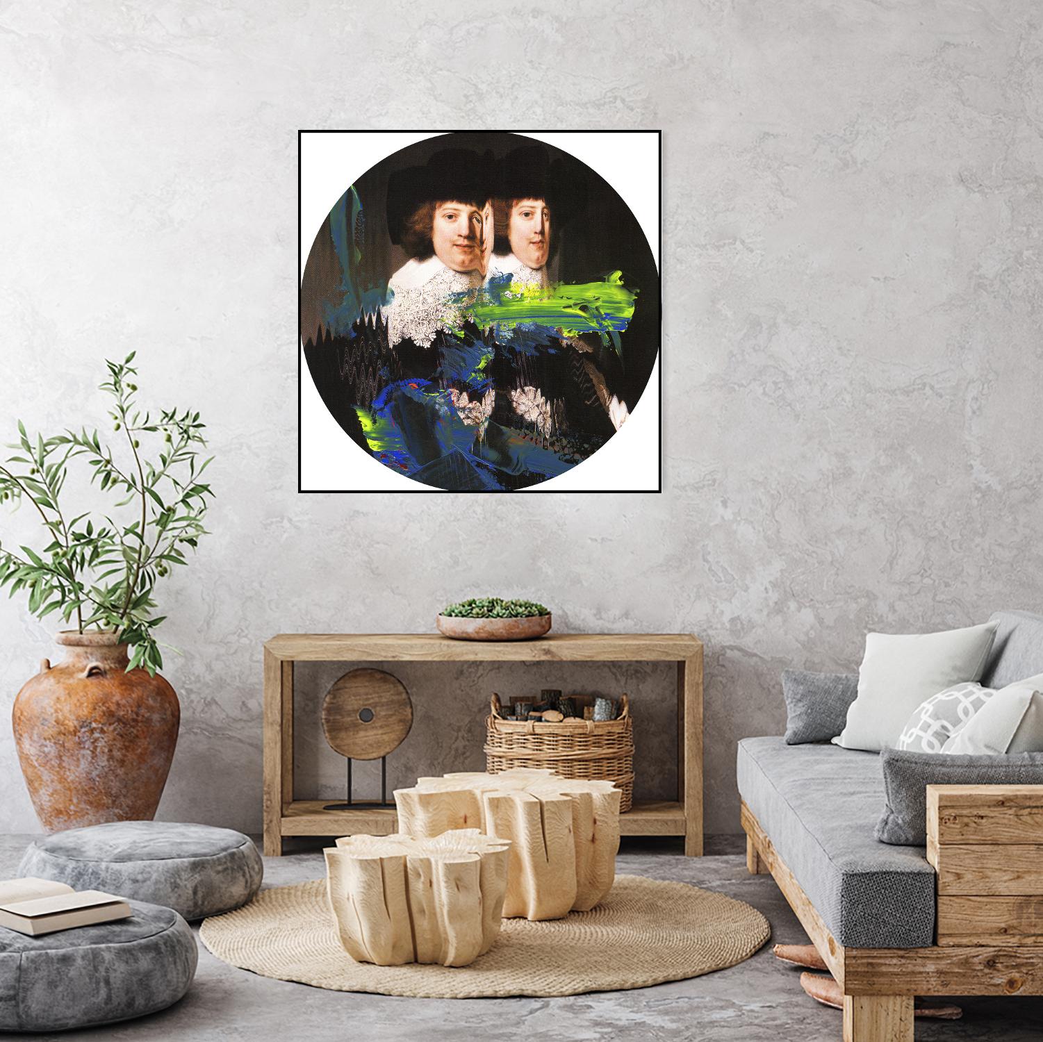 Blue Vanguard I by PI Studio on GIANT ART - yellow contemporary