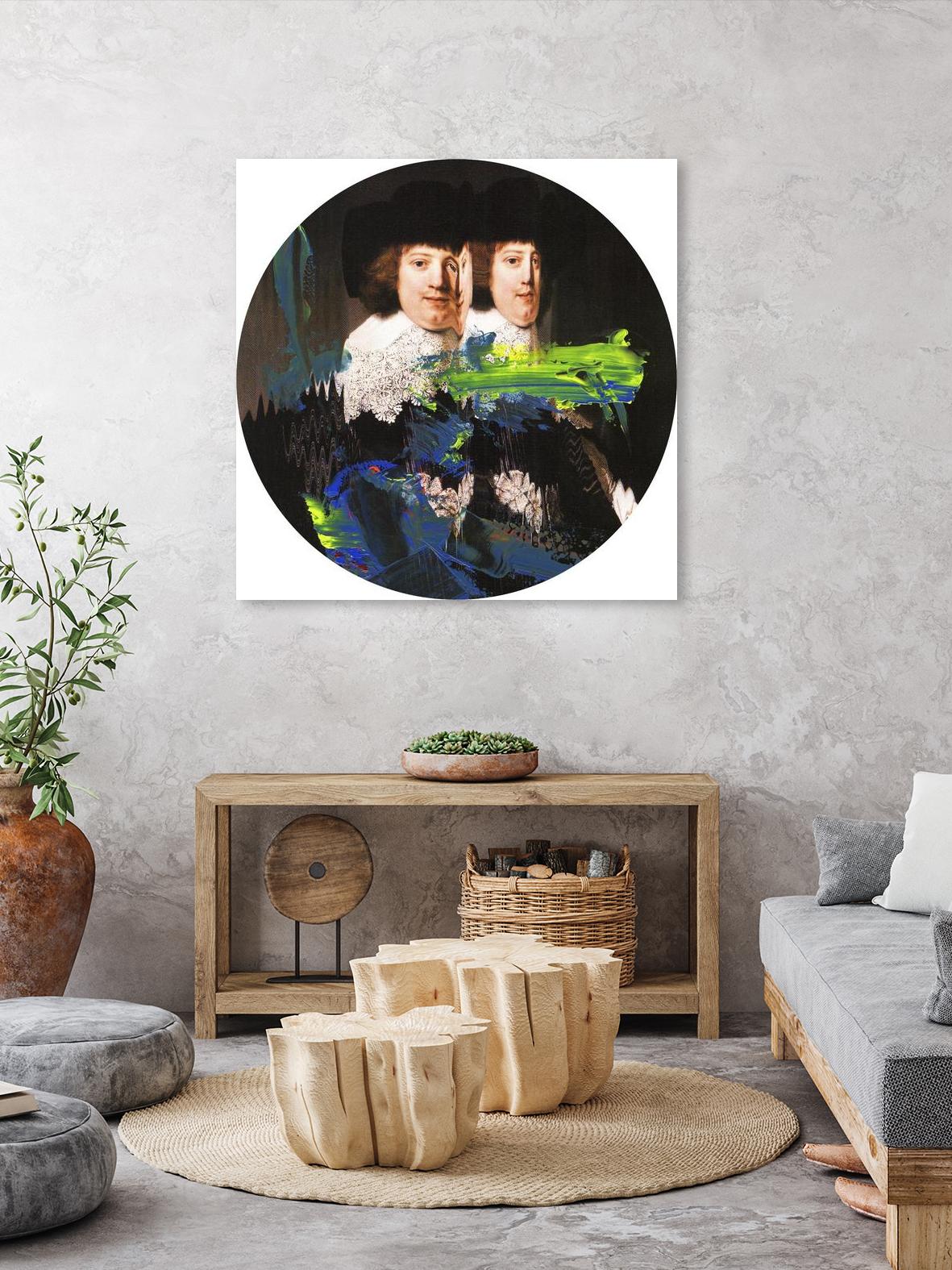 Blue Vanguard I by PI Studio on GIANT ART - yellow contemporary