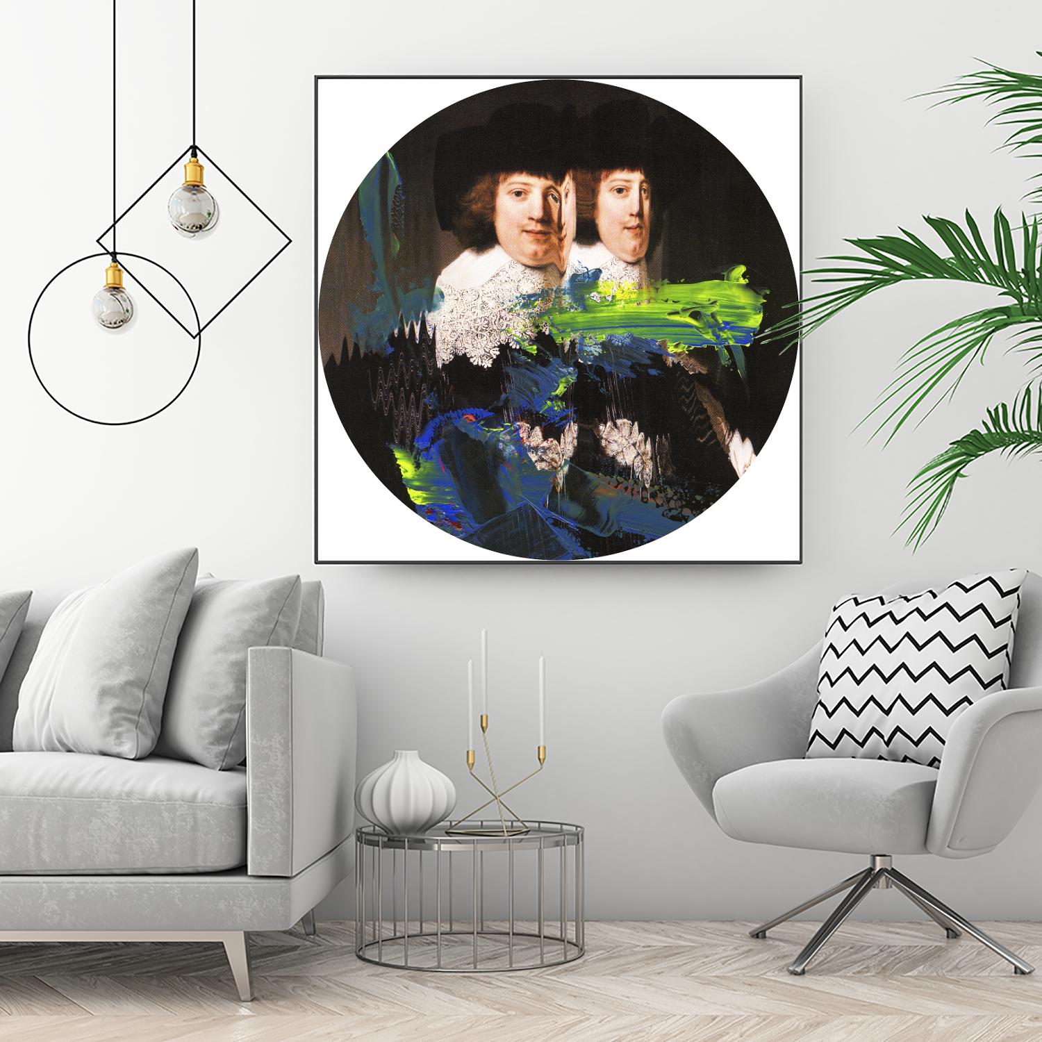 Blue Vanguard I by PI Studio on GIANT ART - yellow contemporary