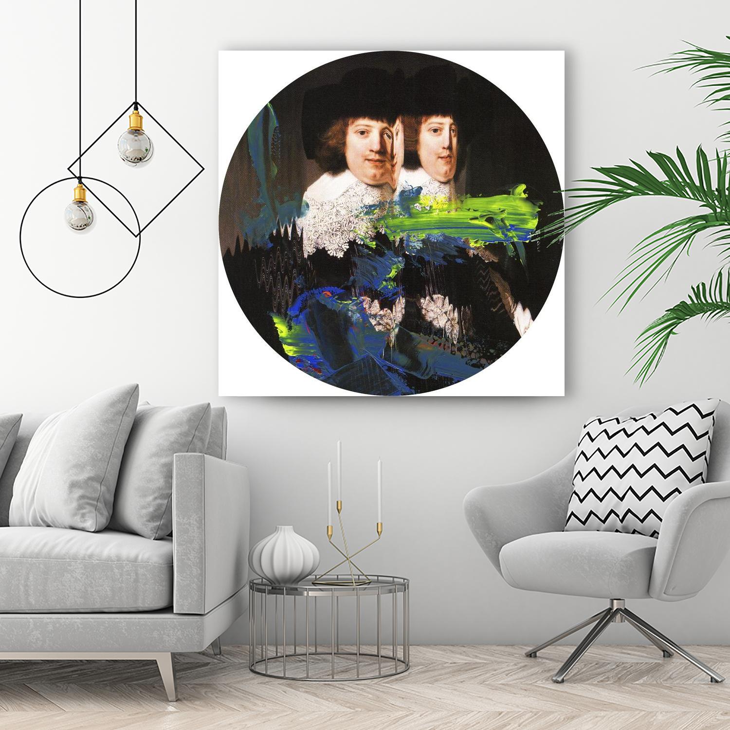 Blue Vanguard I by PI Studio on GIANT ART - yellow contemporary