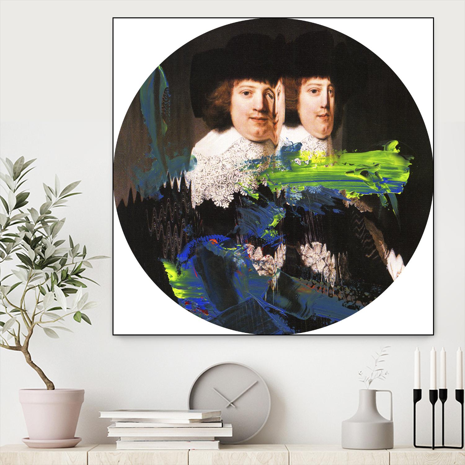 Blue Vanguard I by PI Studio on GIANT ART - yellow contemporary