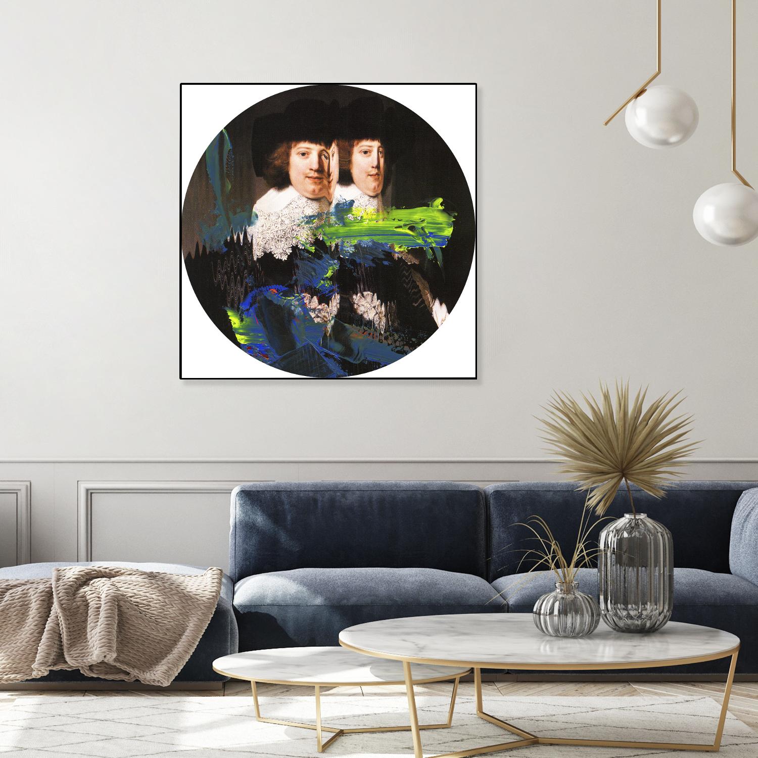 Blue Vanguard I by PI Studio on GIANT ART - yellow contemporary