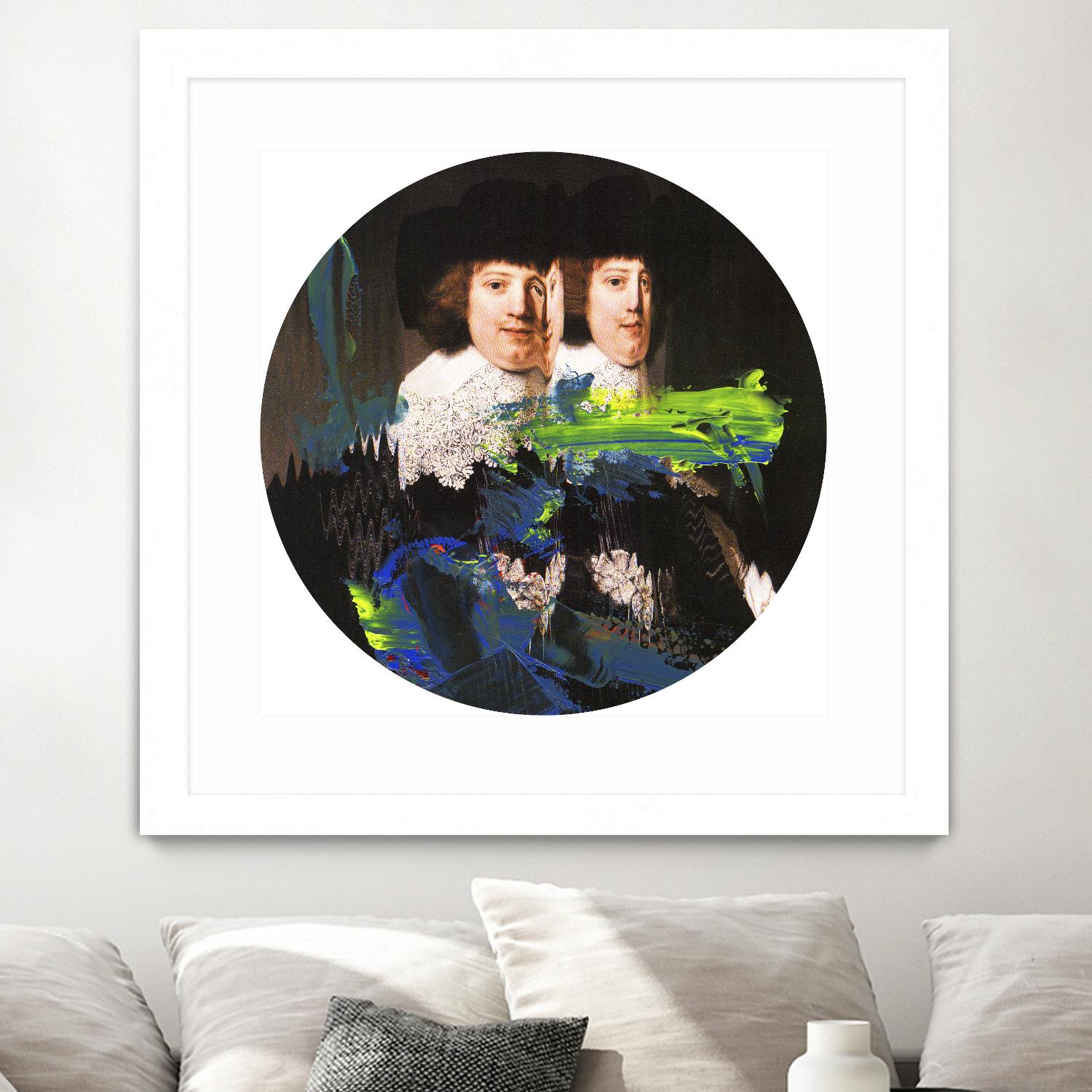 Blue Vanguard I by PI Studio on GIANT ART - yellow contemporary