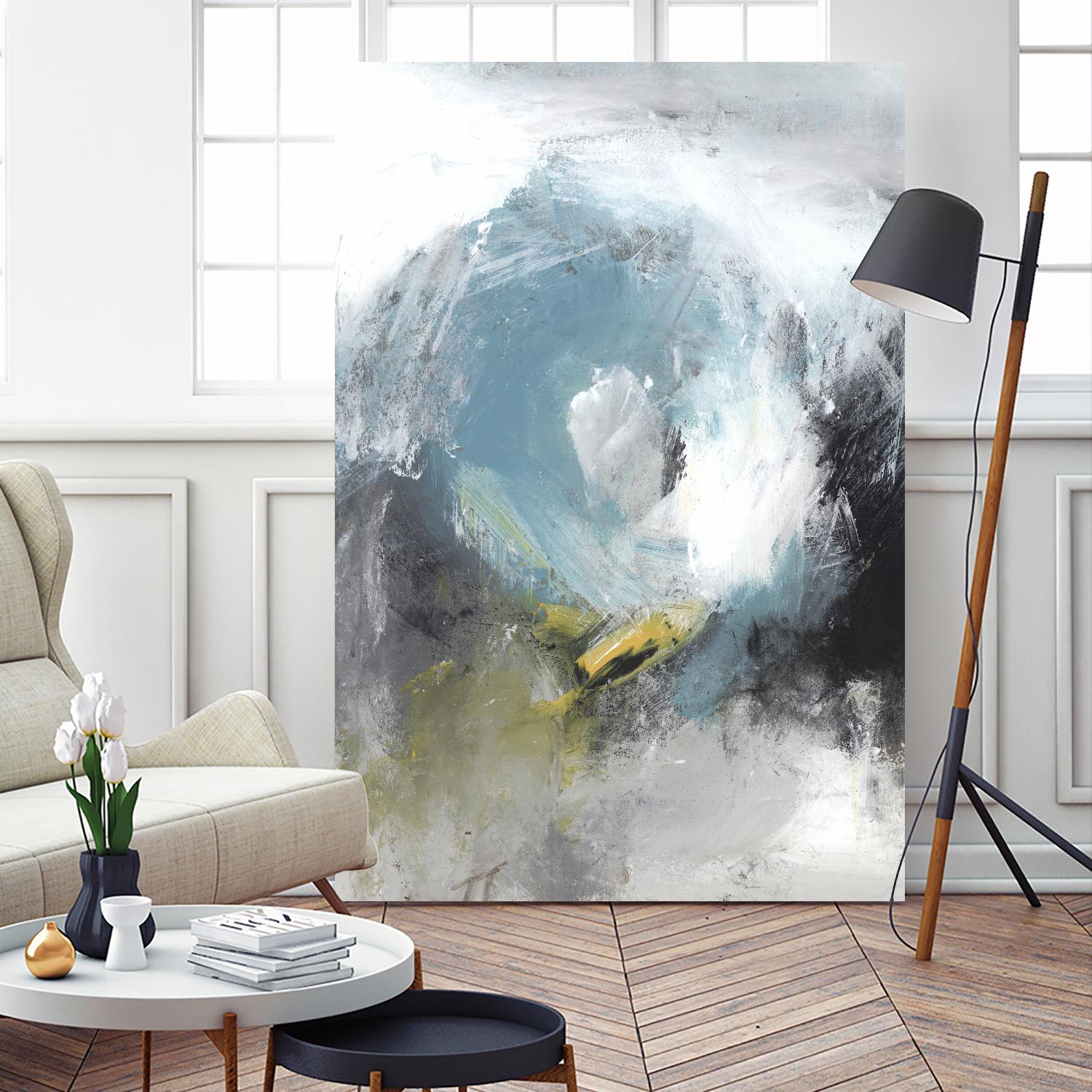 Aquamarine II by PI Studio on GIANT ART - blue abstract