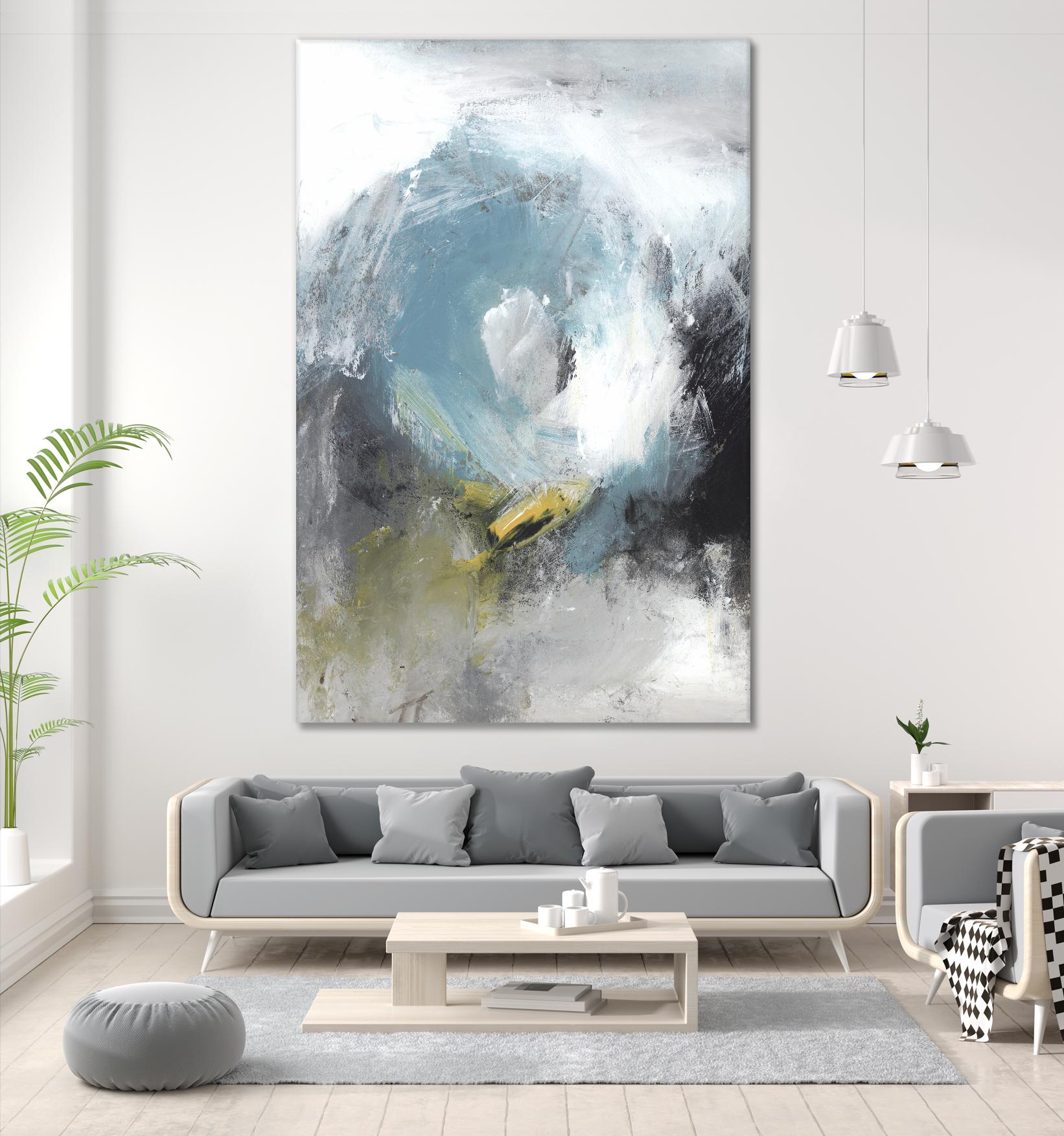 Aquamarine II by PI Studio on GIANT ART - blue abstract